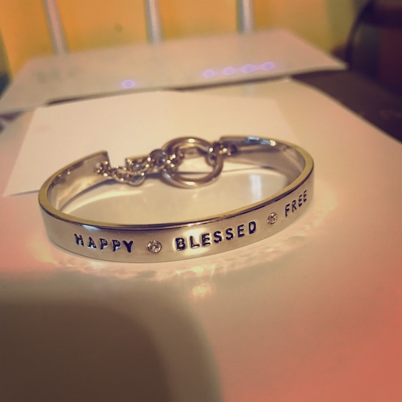 Happy, Blessed, Free toggle bracelet - Picture 1 of 2